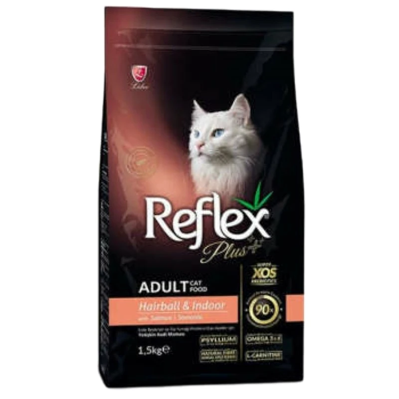 غذای خشک گربه رفلکس پلاس مدل Hairball & Indoor